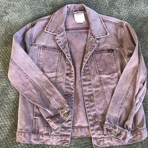 RVCA Lavender Denim Jacket